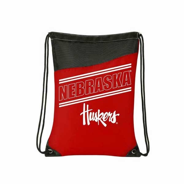 Nebraska Huskers Bags - Incline Cinch Sacks - 2 For $10.00 - Nebraska Huskers