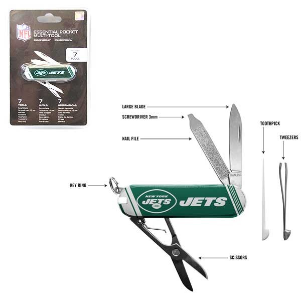 New York Jets Tools - Keychain Multi-Tool - 12 For $54.00 - Wholesale New York Jets Products - Jets Merchandise 2