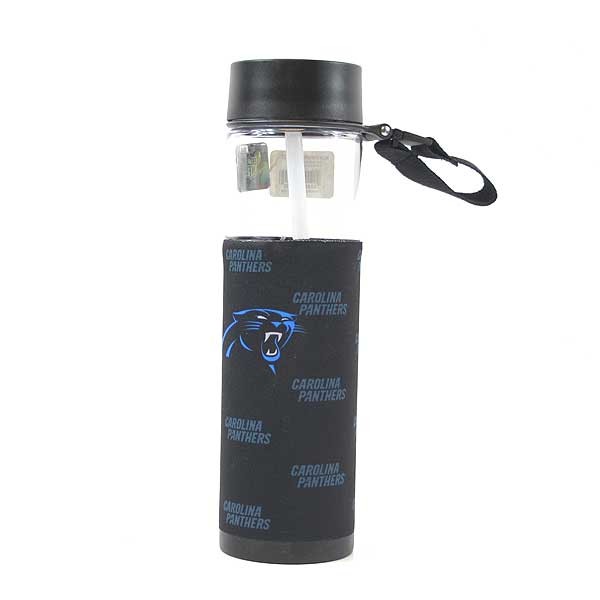 Carolina Panthers Water Bottles - Neoprene Cover Style - 16OZ - 2 For $10.00 - Wholesale Carolina Panthers Products - Carolina Football