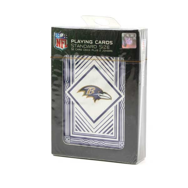 Baltimore Ravens - Full Deck Playing Cards - Line Style - 6 Decks For $15.00 - Wholesale Baltimore Ravens Products - Baltimore Football