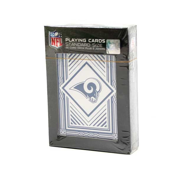 Los Angeles Rams - Full Deck Playing Cards - Line Style - 6 Decks For $15.00 - Wholesale Los Angeles Rams Products - Rams Merchandise