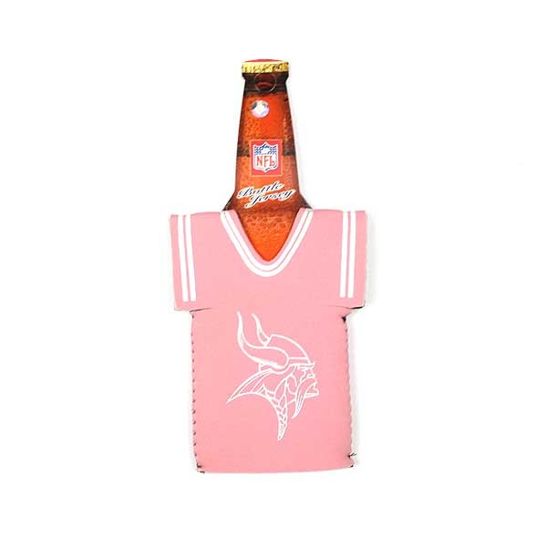 Minnesota Vikings - Pink Jersey Style Bottle Huggies - 12 For $18.00 - Wholesale Minnesota Vikings Products - Vikings Merchandise