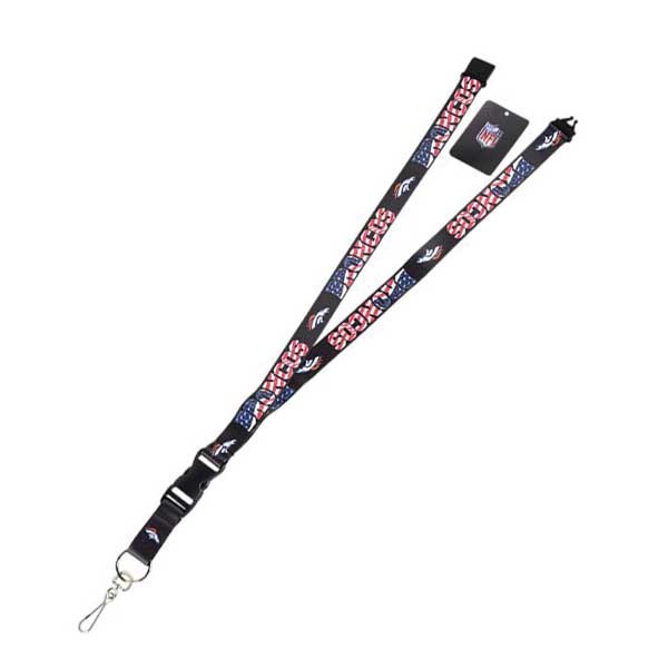 Denver Broncos Lanyards - The USA Series - 6 For $18.00 - Wholesale Denver Broncos Products - Denver Merchandise 2