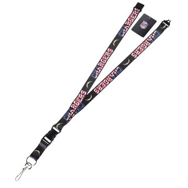 Los Angeles Chargers Lanyards - The USA Series - 6 For $18.00 - Wholesale Los Angeles Chargers Products - Chargers Merchandise
