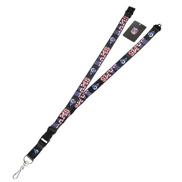 Los Angeles Rams Lanyards - The USA Series - 6 For $18.00 - Wholesale Los Angeles Rams Products - Rams Merchandise 2