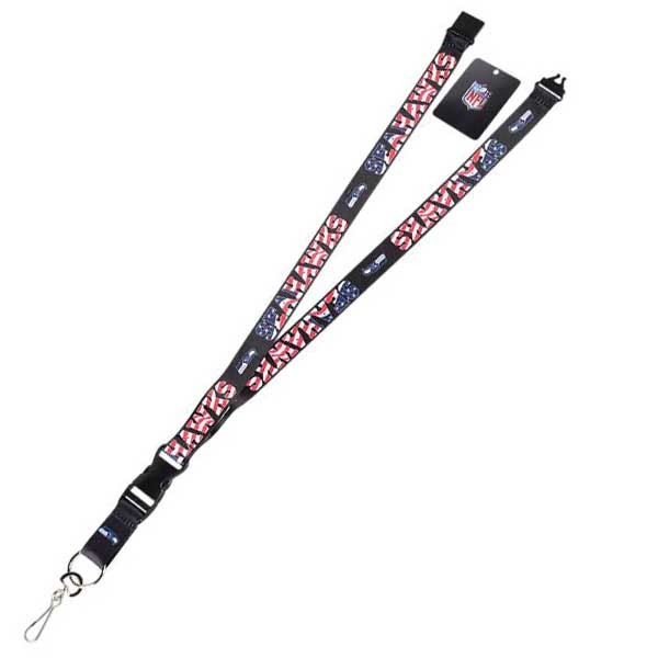 Seattle Seahawks Lanyards - The USA Series - 6 For $18.00 - Wholesale Seattle Seahawks Product - Seahawks Merchandise