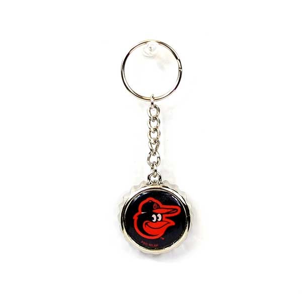 Baltimore Orioles Keychains - Bottle Cap Style - 12 For $24.00 - Wholesale Baltimore Orioles Products - Orioles Merchandise