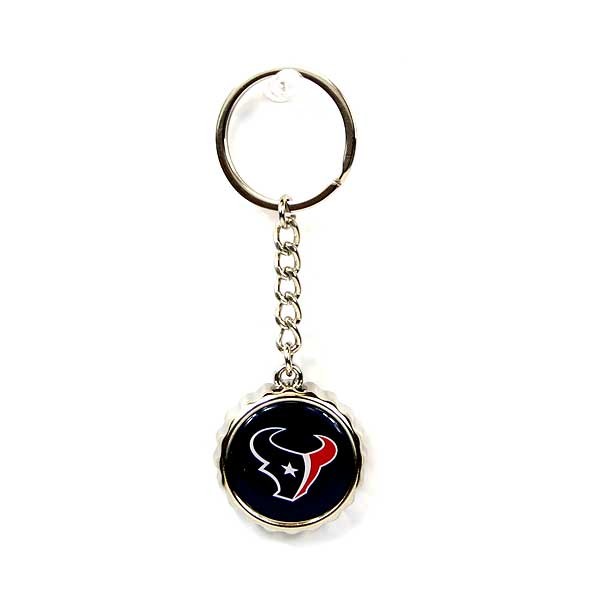 Houston Texans Keychains - Bottle Cap Style - 12 For $24.00 - Wholesale Houston Texans Products - Texans Merchandise 2