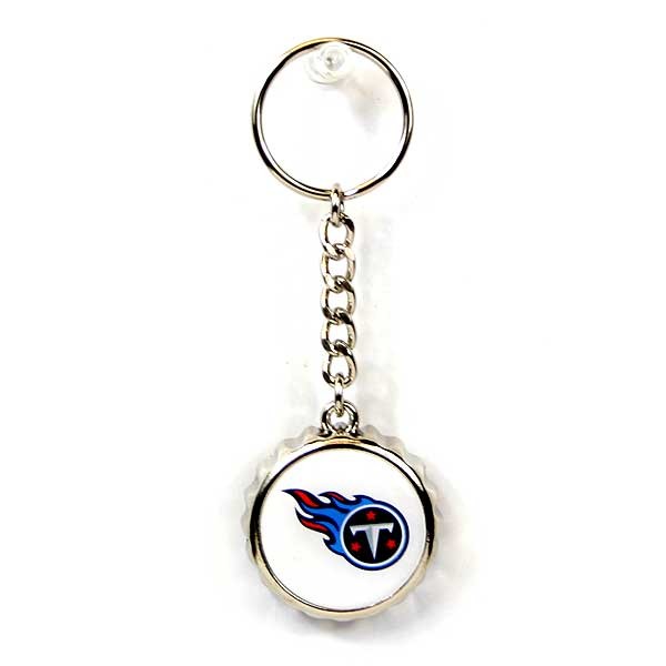 Tennessee Titans Keychains - Bottle Cap Style - 12 For $24.00 - Wholesale Tennessee Titans Product - Titans Merchandise