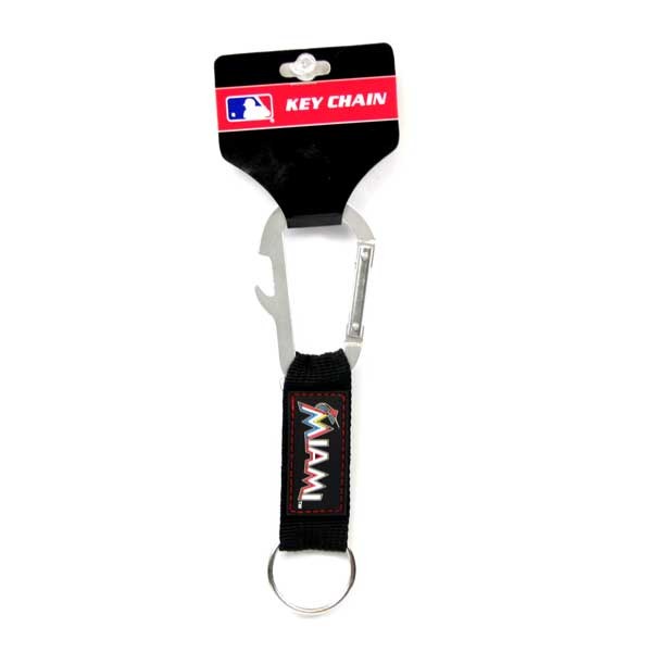 Miami Marlins Keychains - Hiker Clip Style - 12 For $18.00 - Wholesale Miami Marlins Products - Marlins Merchandise 2