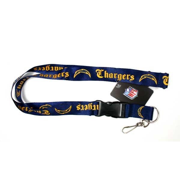 Los Angeles Chargers Lanyards - Old English Style - 6 For $18.00 - Wholesale Los Angeles Chargers Products - Chargers Merchandise 2