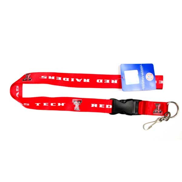 Texas Tech Wholesale - Team Color Red Velcro Closure Lanyards - 6 For $15.00 - Texas Tech