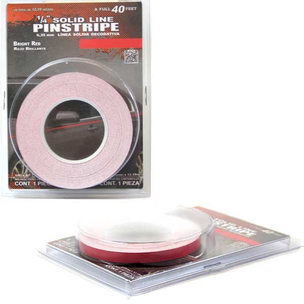 Pinstriping - 40' Red 1/4" Pinstriping - 12 For $18.00