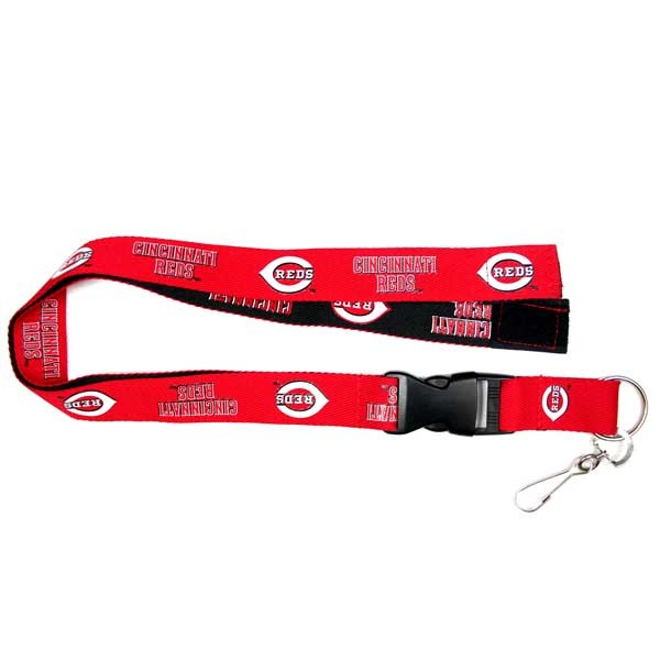 Cincinnati Reds Lanyards - 2Tone Style Velcro Closure - 6 For $15.00 - Wholesale Cincinnati Reds Products - Reds Merchandise