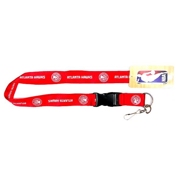 Atlanta Hawks Gear - Red Team Color Lanyards - Velcro Closures - 6 For $15.00 - Atlanta Hawks