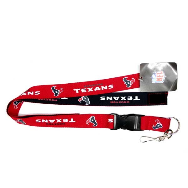 Houston Texans Wholesale - 2Tone Velcro Closure Lanyards - 6 For $18.00 - Wholesale Houston Texans Products - Texans Merchandise