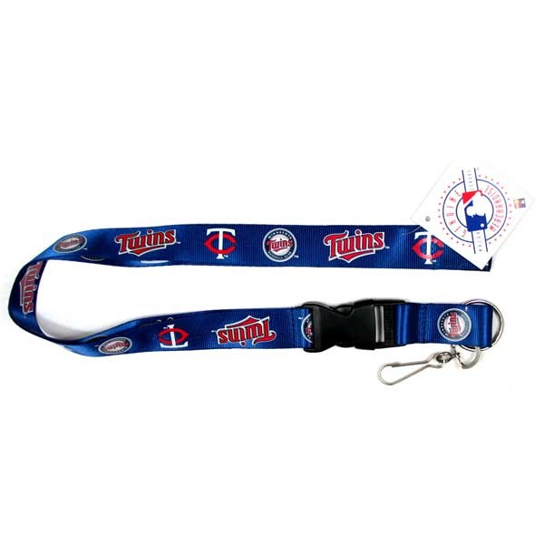 Minnesota Twins Wholesale - Blue Team Color Lanyards - Velcro Closure - 6 For $15.00 - Wholesale Minnesota Twins Products - Twins Merchandise