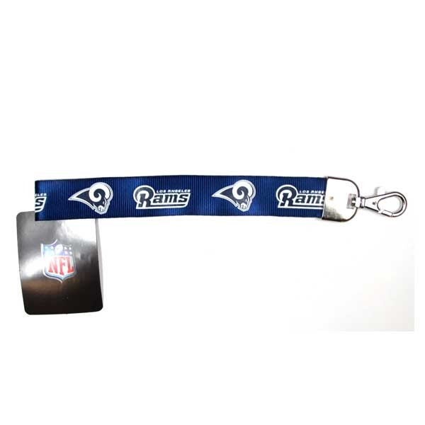 Los Angeles Rams Keychains - Blue Wrister Style - 12 For $24.00 - Wholesale Los Angeles Rams Products - Rams Merchandise