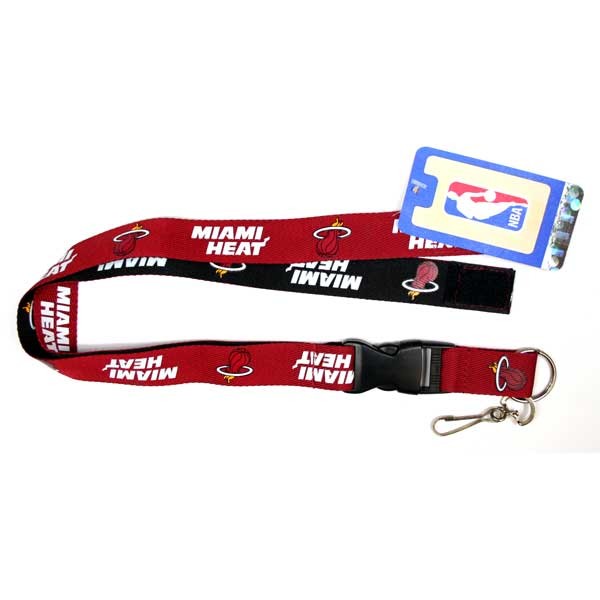 Miami Heat Lanyards - 2Tone Velcro Closures - 6 For $15.00 - Miami Heat