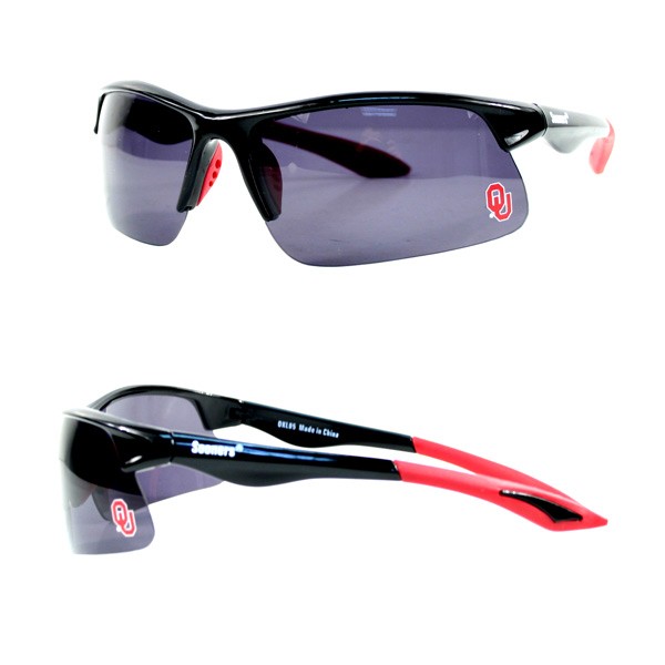 Blowout - Oklahoma Sooners Sunglasses - Blade Style #05 - 12 Pair For $48.00 - Oklahoma