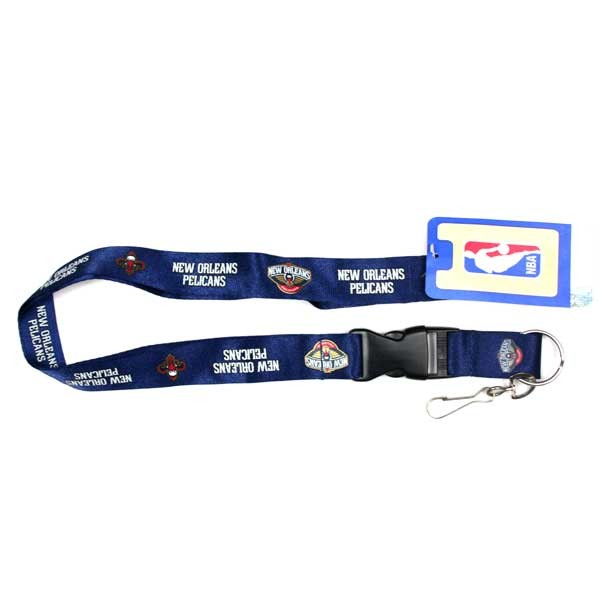 New Orleans Pelicans Lanyards - Blue Team Color Velcro Closure - 6 For $15.00 - New Orleans Pelicans
