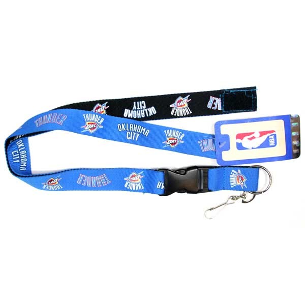 Oklahoma City Thunder Lanyards - 2Tone Velcro Closure - 6 For $15.00 - Oklahoma City Thunder