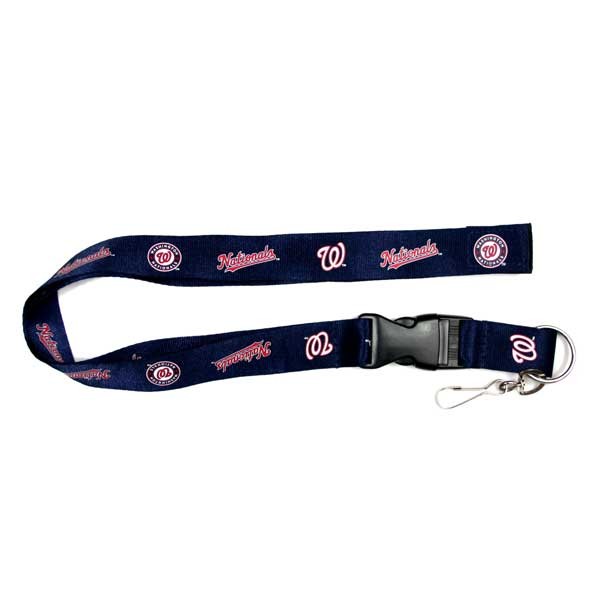 Washington Nationals Lanyards - Blue Team Color Velcro Closure - 6 For $15.00 - Wholesale Washington Nationals Products - Nationals Products