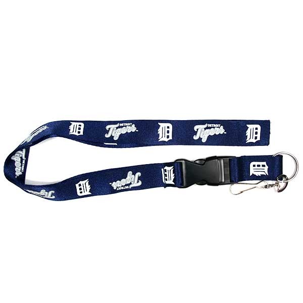 Detroit Tigers Lanyards - Blue Team Color - Velcro Closure - 6 For $15.00 - Wholesale Detroit Tigers Products - Tigers Merchandise 2