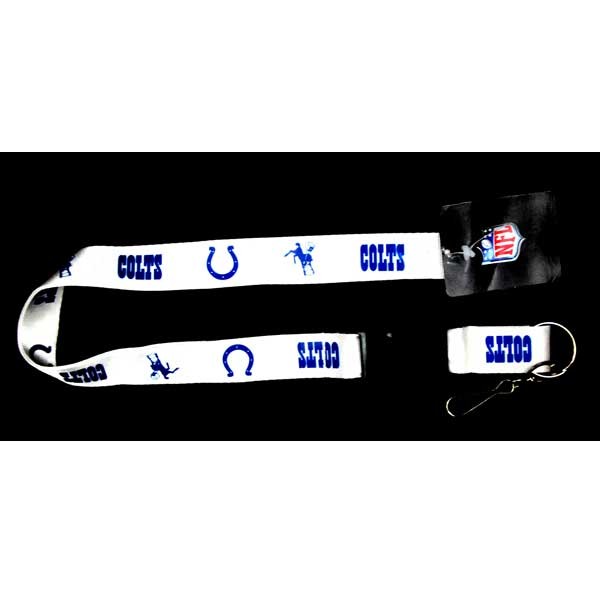 Indianapolis Colts Lanyards - White - Velcro Closure - 6 For $18.00 - Wholesale Indianapolis Colts Products - Colts Merchandise 2
