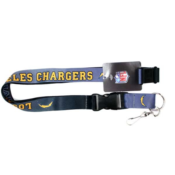Los Angeles Chargers Lanyards - Reverse Pop - 6 For $18.00 - Wholesale Los Angeles Chargers Products - Chargers Merchandise