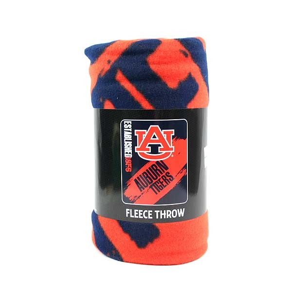 Auburn Tigers Blankets - 50"x60" Fleece - Painted Style - 2 For $18.00 - Auburn