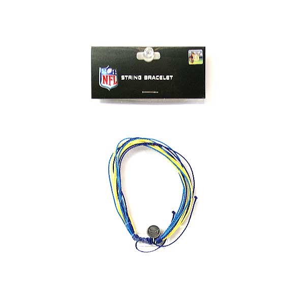 Los Angeles Chargers Bracelets - String Fashion Style - 6 For $18.00 - Wholesale Los Angeles Chargers Products - Chargers Merchandise