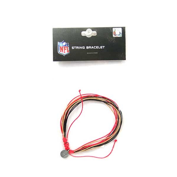 San Francisco 49ers Bracelets - String Fashion Bracelet - 6 For $18.00 - Wholesale San Francisco 49ers Product - 49ers Merchandise 2