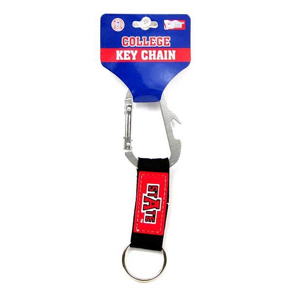 Arkansas State Red Wolves - Hiker Style Belayer Clip Keychains - 12 For $24.00 - Arkansas Razorbacks