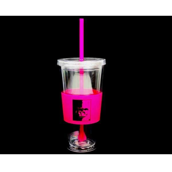 Pittsburgh State Gear - Gorilla 22OZ Pink Straw Tumblers - 12 For $30.00 - Kansas Jayhawks