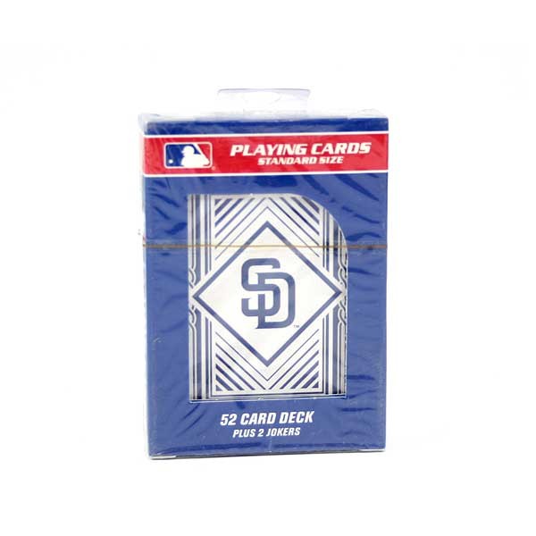 San Diego Padres - Full Deck Playing Cards - Lines Design - 12 Decks For $24.00 - Wholesale San Diego Padres Products - Padres Merchandise