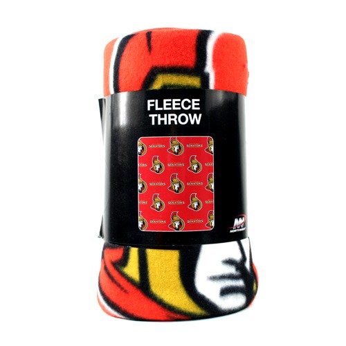 Blowout - Ottawa Senators Blankets - 50"x60" Fleece Repeater Style - 2 For $16.00 - Ottawa Senators