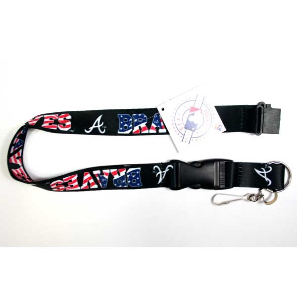 Atlanta Braves Lanyards - USA Series - 6 For $18.00 - Wholesale Atlanta Braves Product - Braves Merchandise