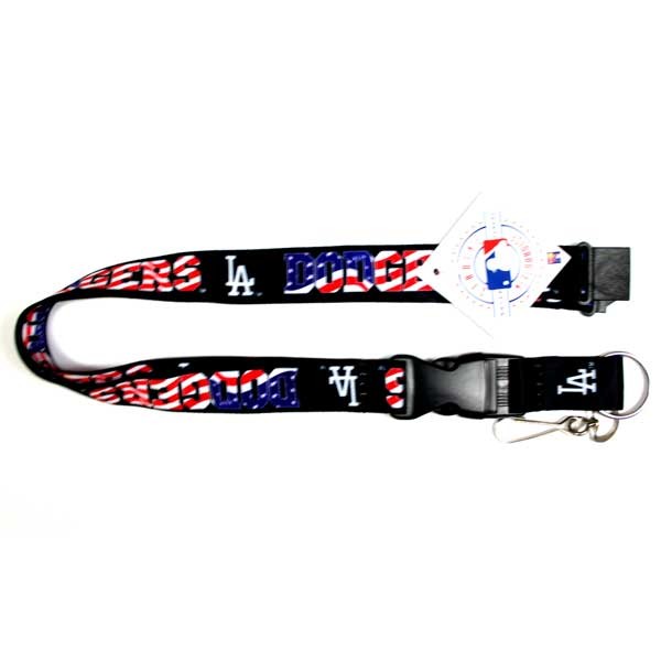 Los Angeles Dodgers Lanyards - USA Series - 6 For $18.00 - Wholesale Los Angeles Dodgers Products - Dodgers Merchandise 2