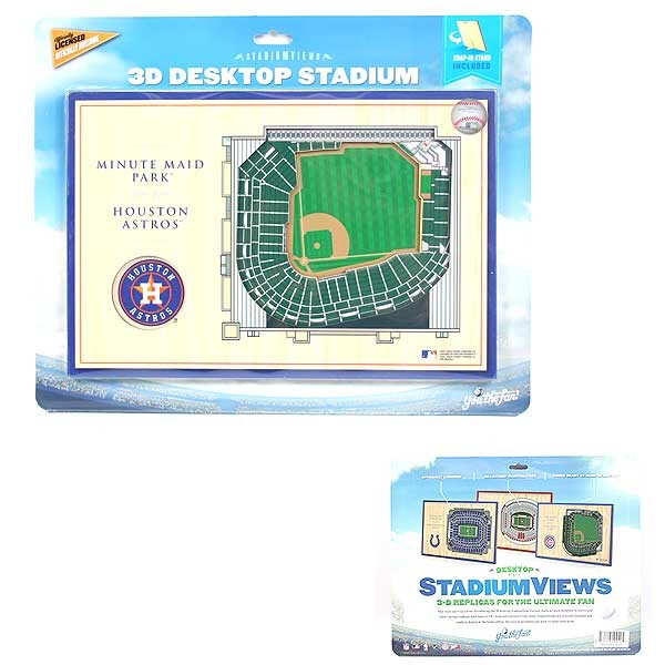 Houston Astros 3D Stadium View - 12"x8" - Minute Maid Park - 2 For $15.00 - Wholesale Houston Astros Products - Astros Merchandise