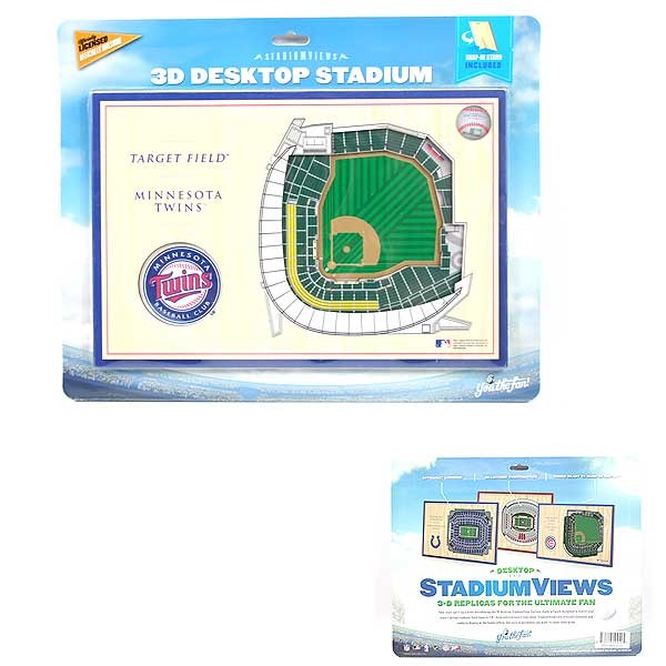 Minnesota Twins 3D Stadium View - 12"x8" - Target Field - 2 For $15.00 - Wholesale Minnesota Twins Products - Twins Merchandise