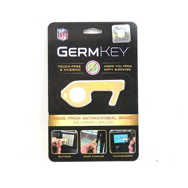 Indianapolis Colts - Etched Logo Germ Keys - 12 For $30.00 - Wholesale Indianapolis Colts Products - Colts Merchandise