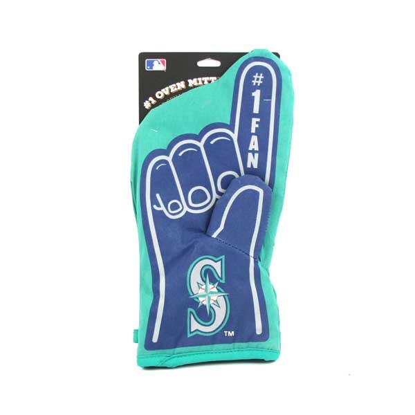 Seattle Mariners - #1 Fan Oven Mitts - 2 For $10.00 - Wholesale Seattle Mariners Products - Mariners Merchandise