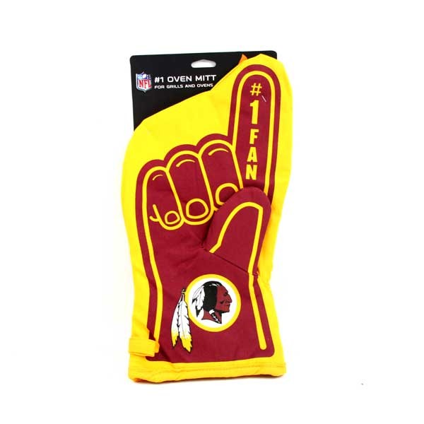 Washington Redskins - #1 Fan Oven Mitts - 2 For $10.00 - Wholesale Washington Redskins Products - Redskins Merchandise