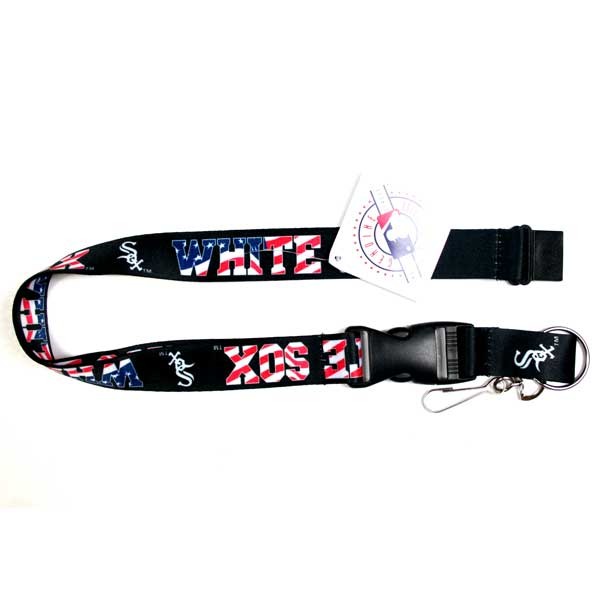 Chicago White Sox Lanyards - USA Style - 6 For $18.00 - Wholesale Chicago White Sox Products - White Sox Merchandise