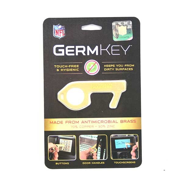 Los Angeles Chargers - Etched Logo Germ Keys - 12 For $30.00 - Wholesale Los Angeles Chargers Products - Chargers Merchandise 2
