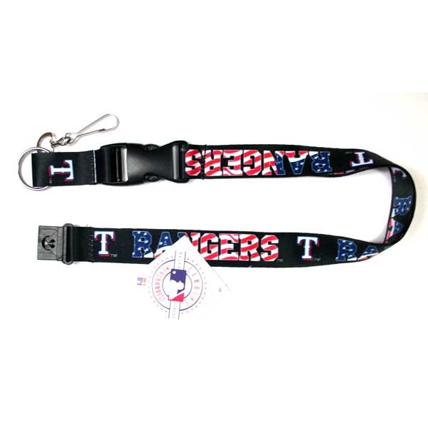 Texas Rangers Lanyards - USA Style - 6 For $18.00 - Wholesale Texas Rangers Products - Rangers Merchandise