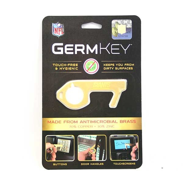 New York Giants - Etched Logo Germ Keys - 12 For $30.00 - Wholesale New York Giants Product - Giants Merchandsie 2