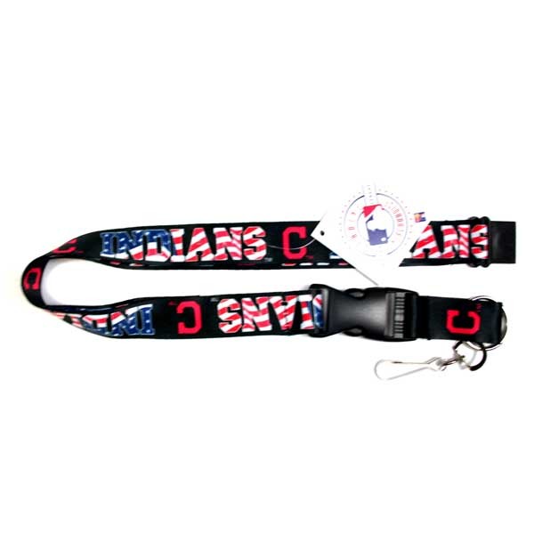 Cleveland Indians Lanyards - USA Series - 6 For $18.00 - Wholesale Cleveland Indians Products - Indians Merchandise 2