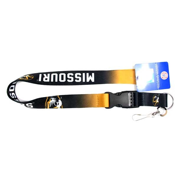 Missouri Tigers Lanyards - Ombre Fade Style - 6 For $18.00 - Missouri Tigers